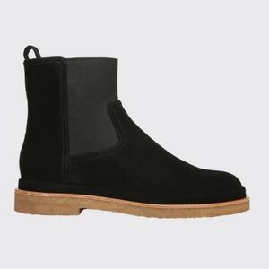 Vince Chelsea Boot Litton Suede Black Size 6 Worn Once